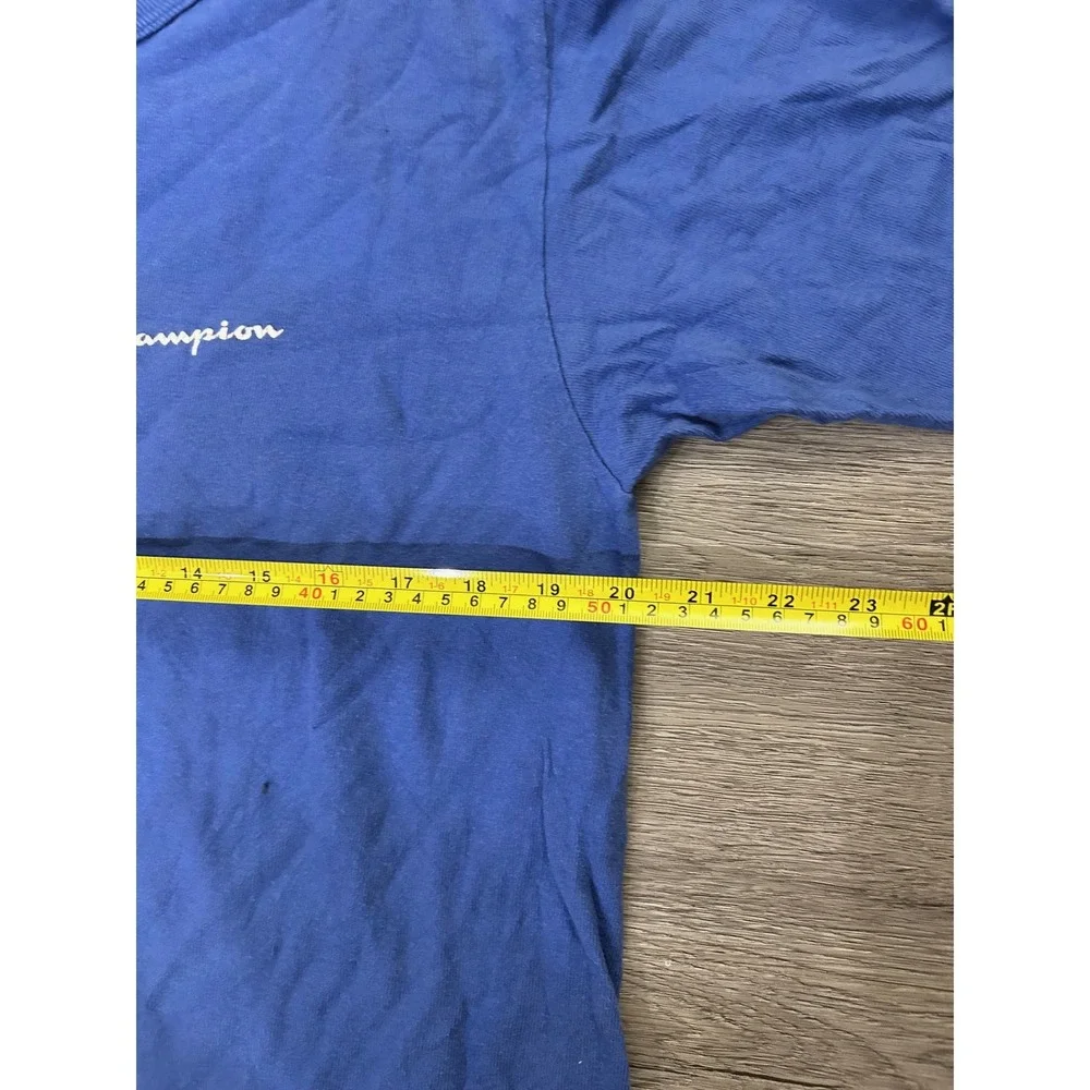 Champion Blue Short Sleeve Tee with Small Logo - Picture 8 of 8
